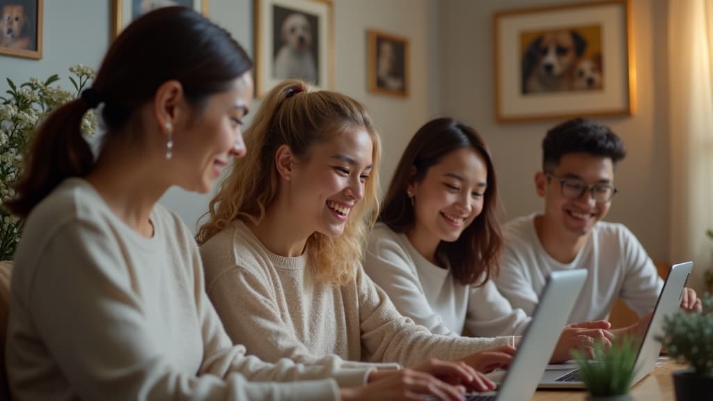 People expressing condolences and sharing memories on a virtual pet memorial website