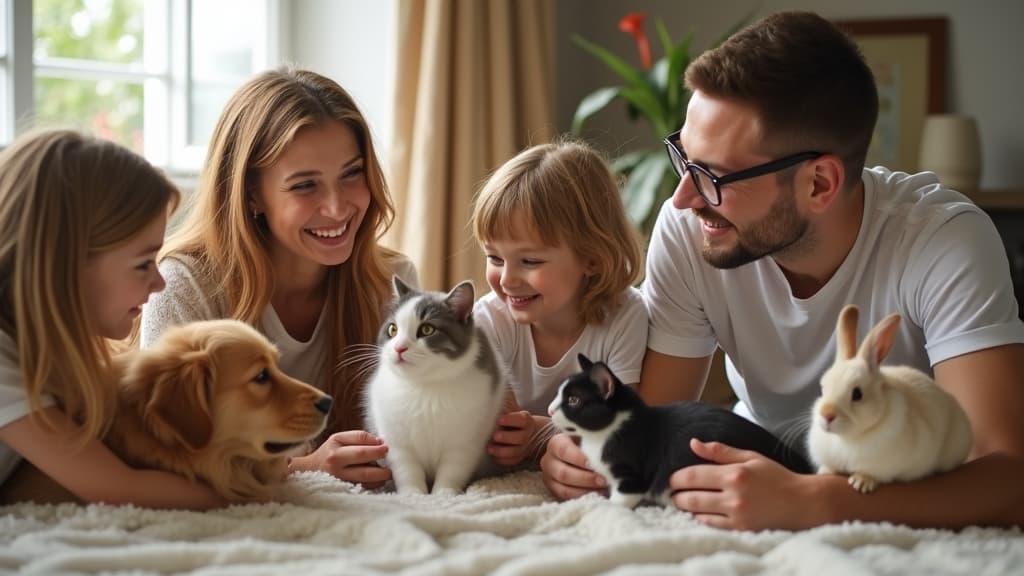 A Family find joy and solace with their pets
