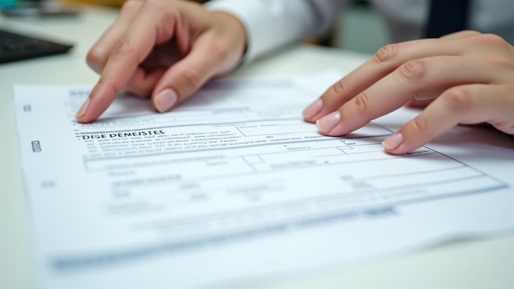 A close-up of a military discharge document (DD214)