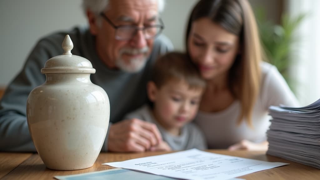 A family experiences a sense of financial relief after a loss