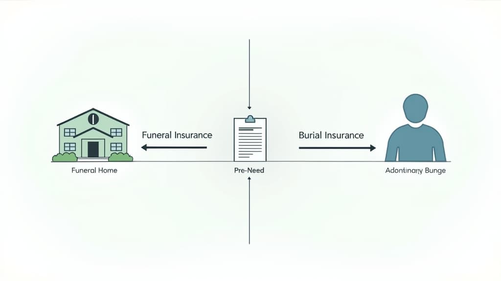 Funeral insurance versus burial insurance.