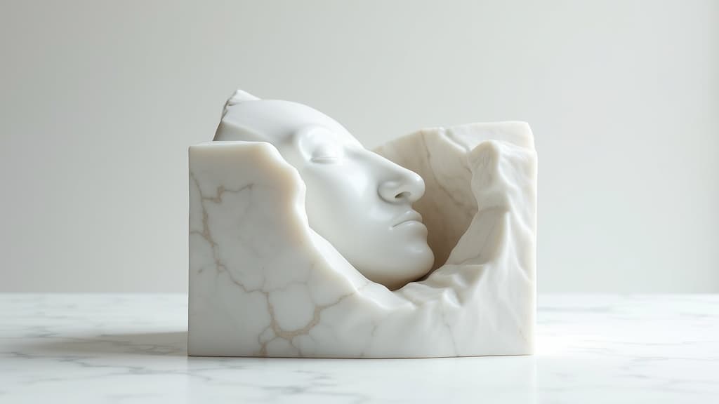 Stone's natural translucency for sculpture