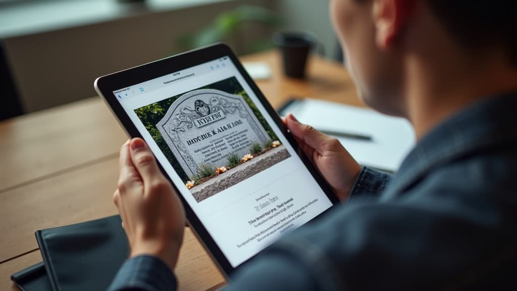 The importance of checking headstone details before approval
