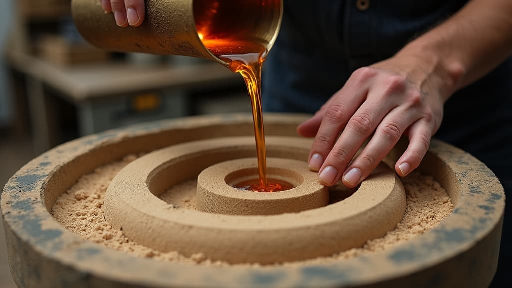 The simpler process of sand casting for bronze