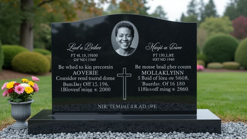 Personalized memorial inscriptions.