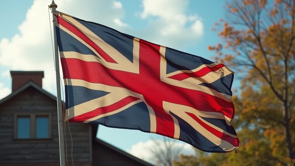 The historic Grand Union Flag