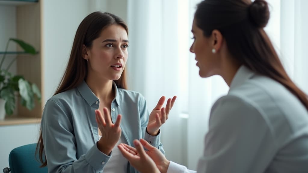 Seeking professional help for miscarriage grief.