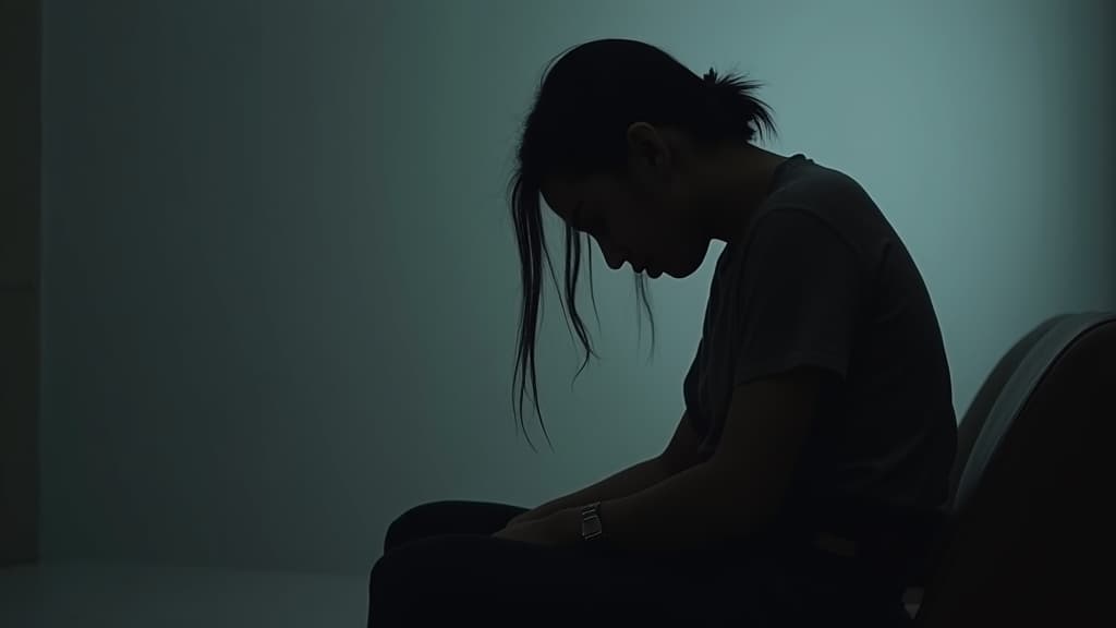 The emotional and physical fatigue of the depression stage of grief.