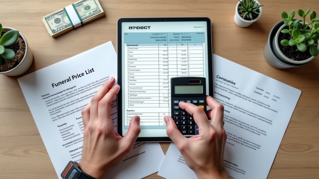 The budgeting and financial planning for funeral expenses.