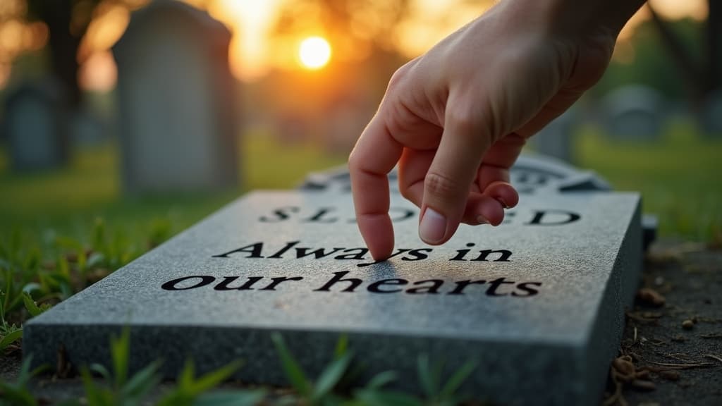 The emotional connection to beautiful words of remembrance and honoring a loved one's life.