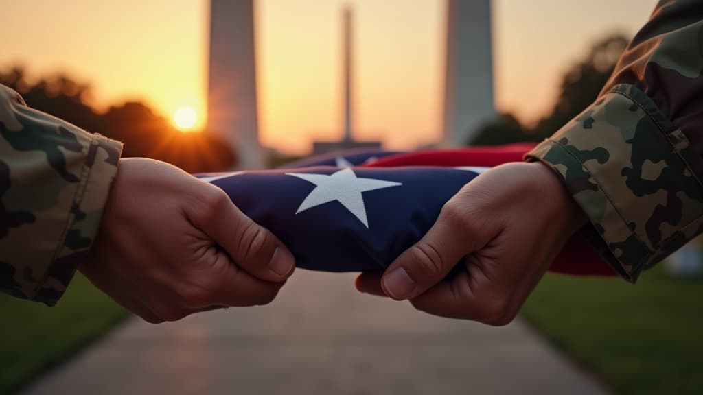 The dignity and reverence for the national symbol.