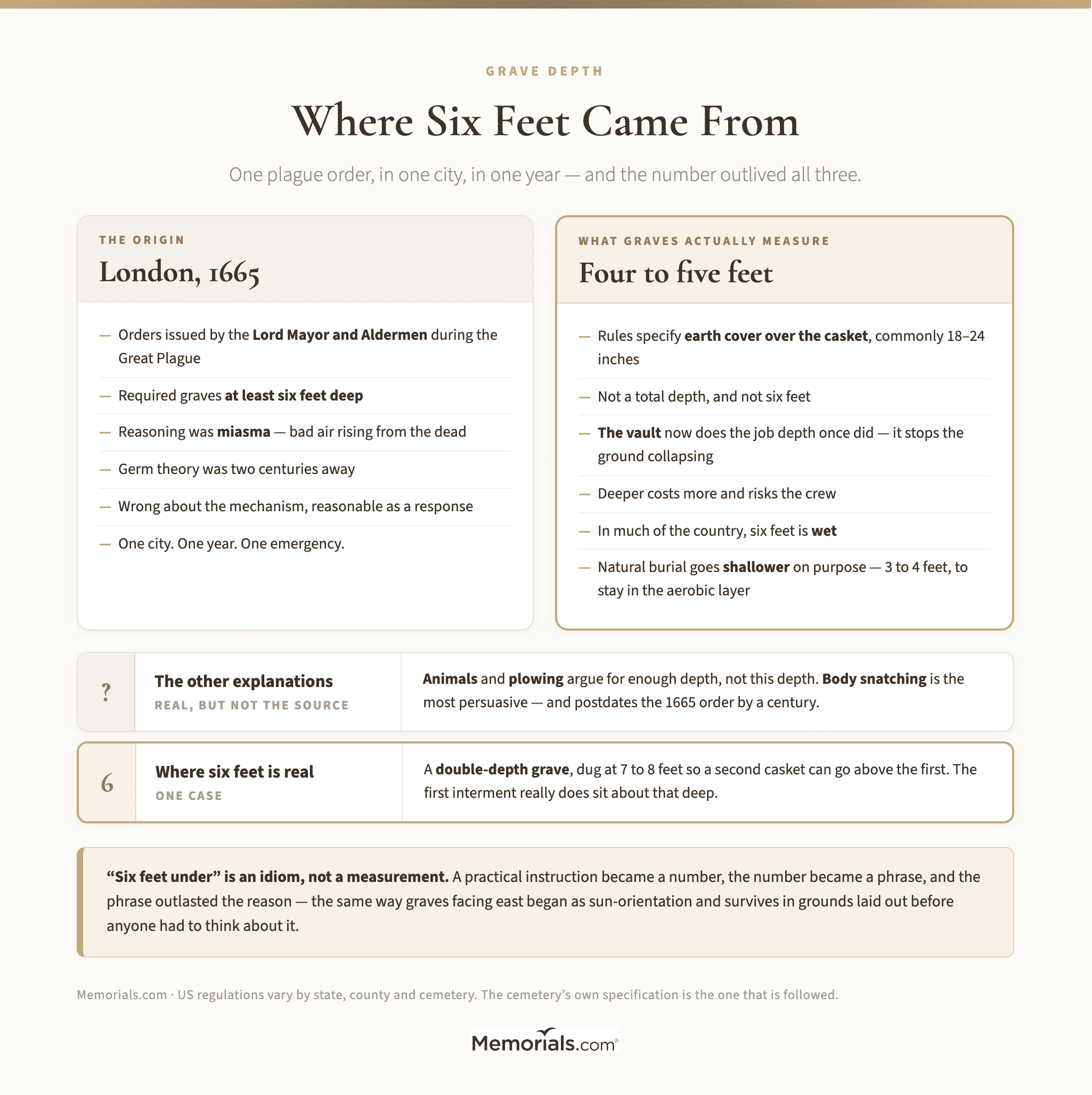 Where Six Feet Came From