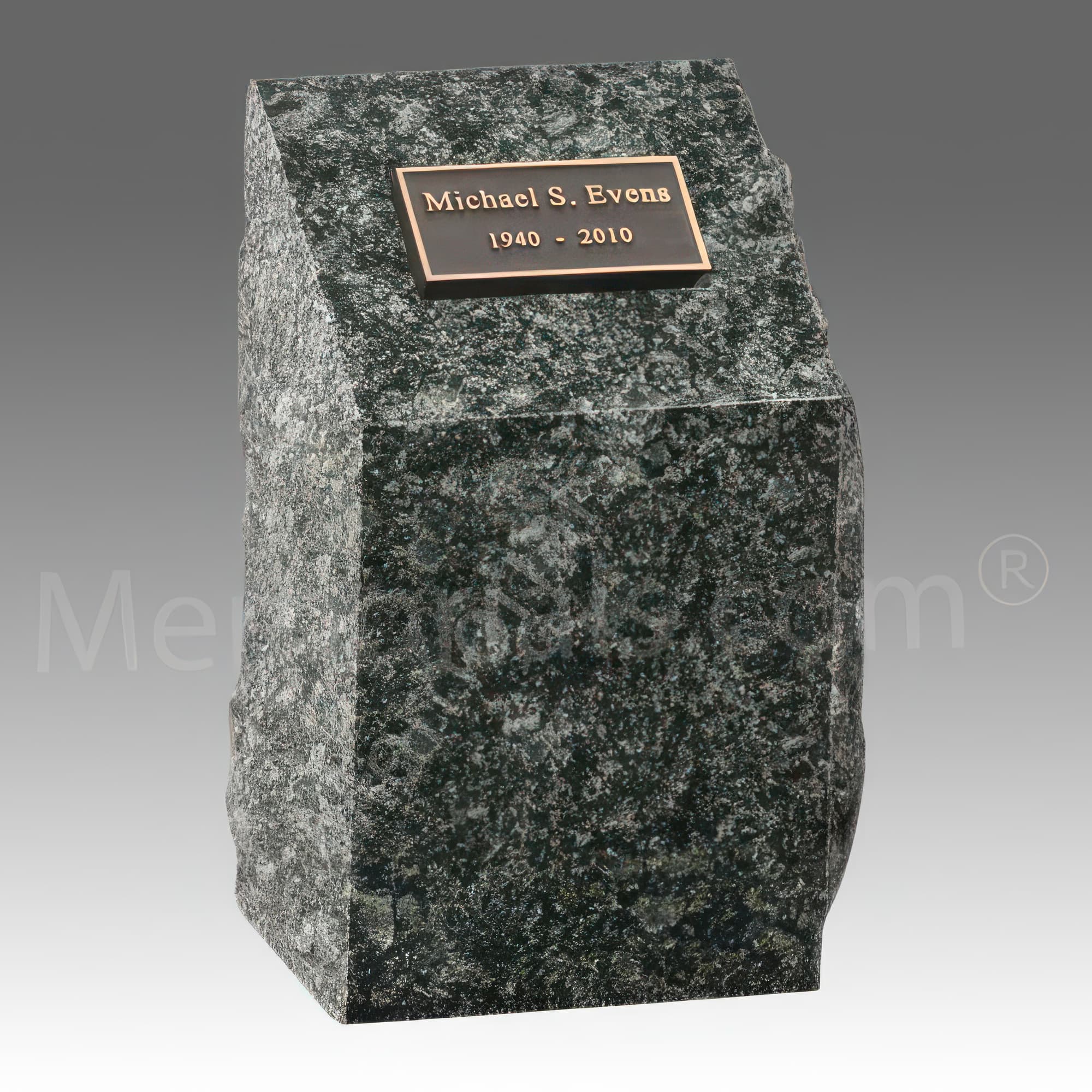 Rustic Graves Cremation Headstones | Upright Urn Monuments — Memorials.com