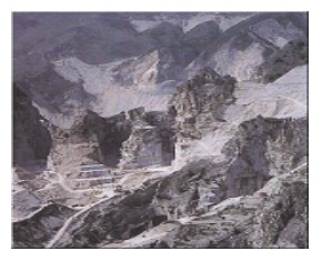 Marble is obtained in blocks from natural quarries