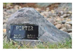 An outdoor pet cremation memorial can create an unforgettable tribute