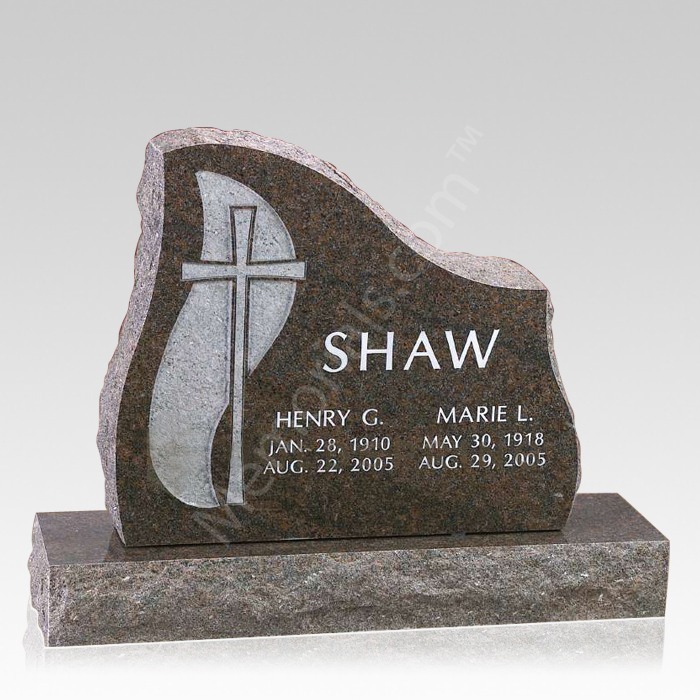 A cross headstone