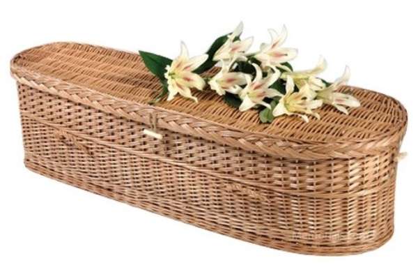 Green Burial in a Biodegradable Willow Casket