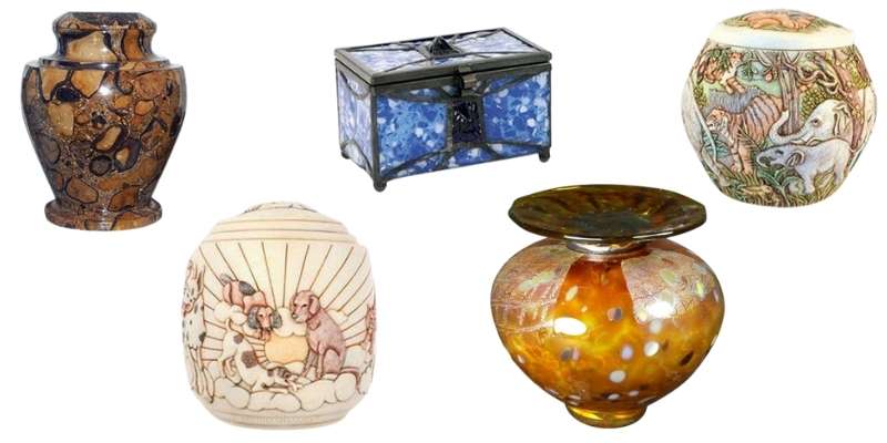 Marble & Glass Pet Cremation Urns