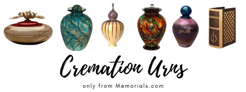 A variety of Cremation Urns