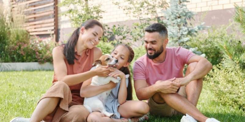 Family with a Dog