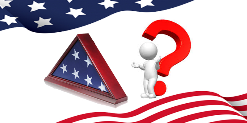 American Flag In Triangle Box Meaning