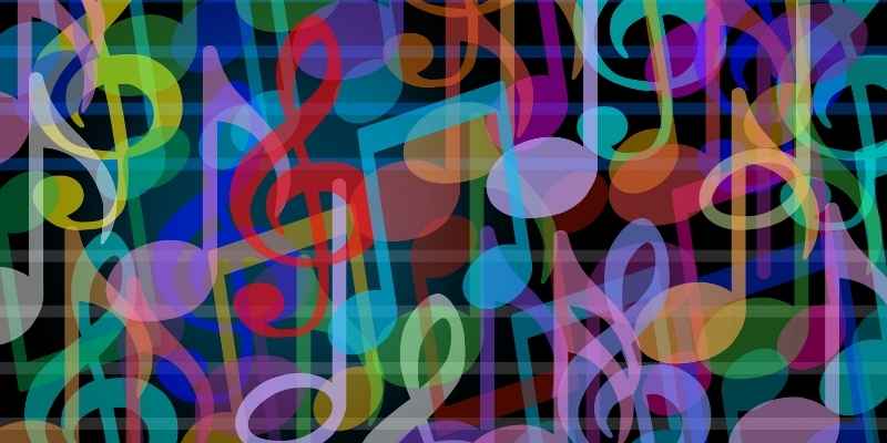 Music Notes Collage