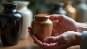 The personal choice and decision-making in selecting the right size and style for remembrance.
