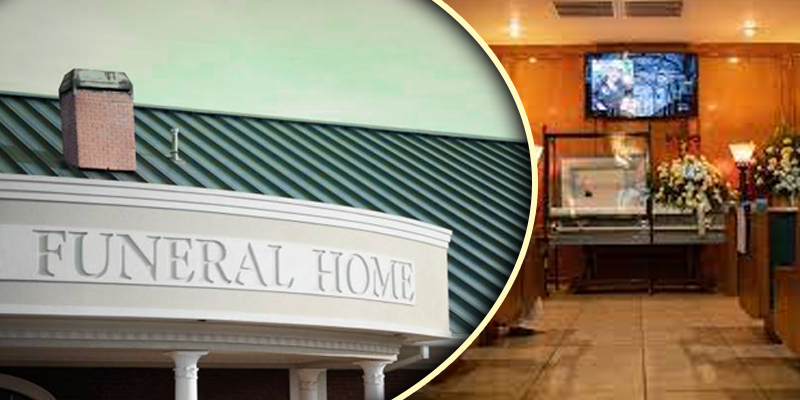 Contact a funeral home and a funeral director