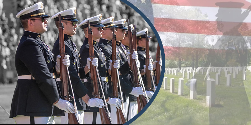 What are the rituals included in a veteran's funeral