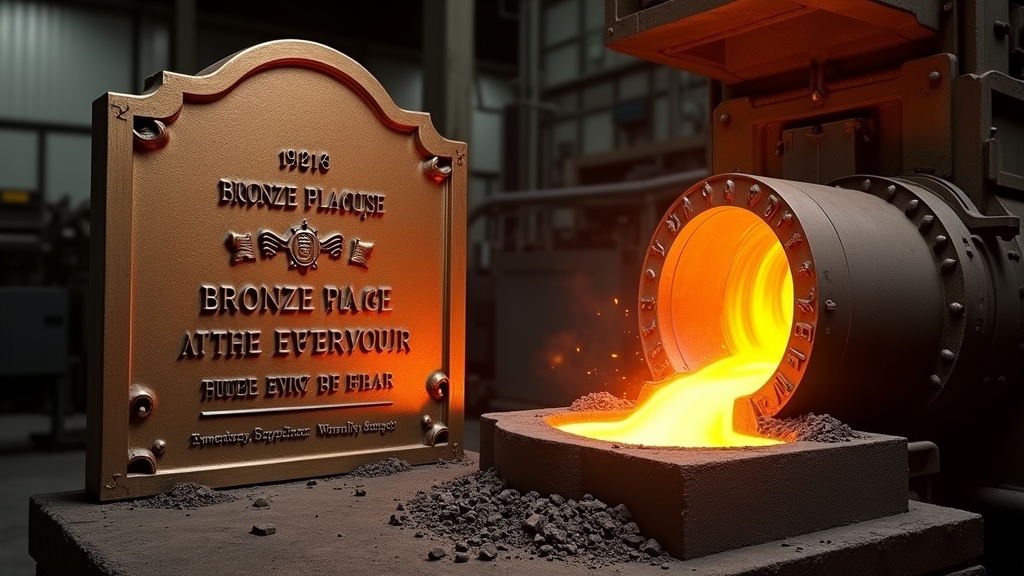 The casting process for bronze headstones