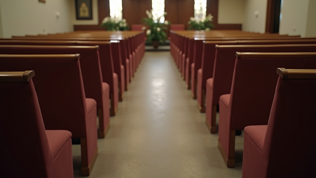 Organized seating at a funeral service