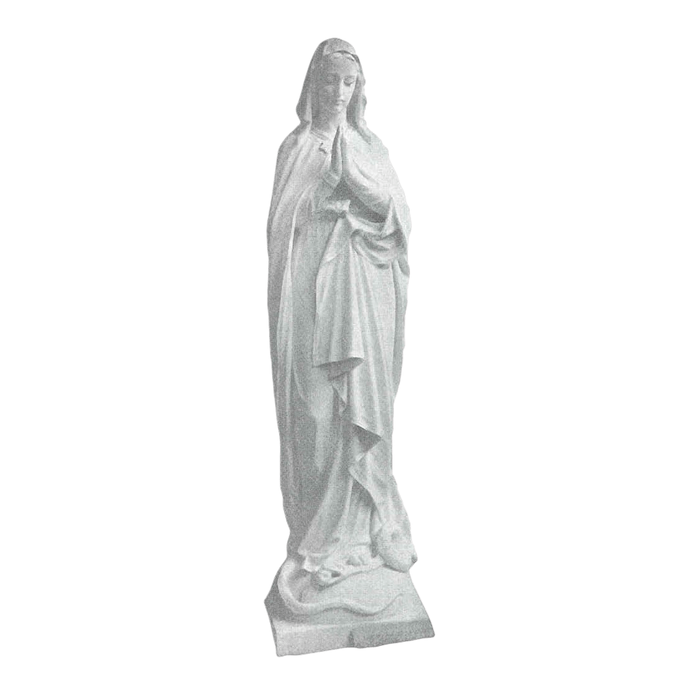 Blessing Virgin Mary Marble Statue
