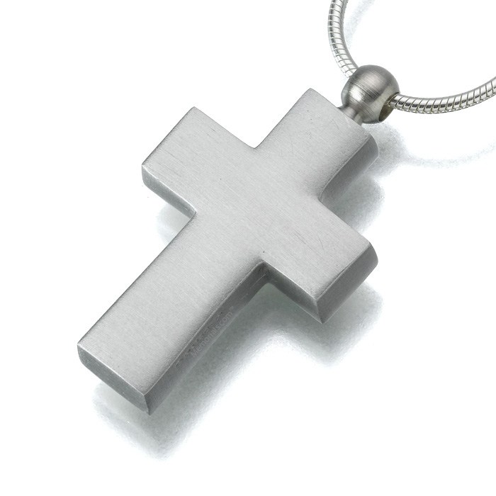 Pewter Cross Cremation Jewelry