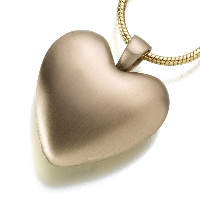 Bronze Heart Keepsake Pendant