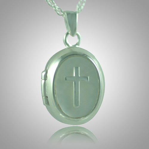Cross Locket Keepsake Pendant