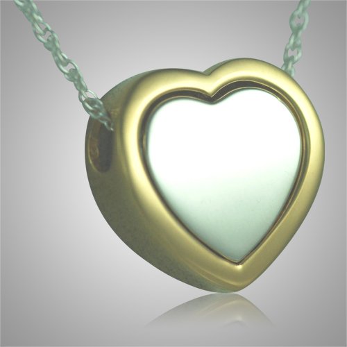 Double Layer Heart Keepsake Pendant