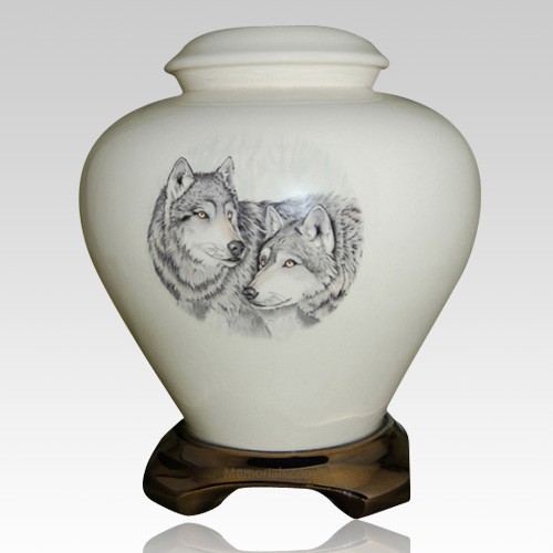 Wolf Pack Cremation Urn