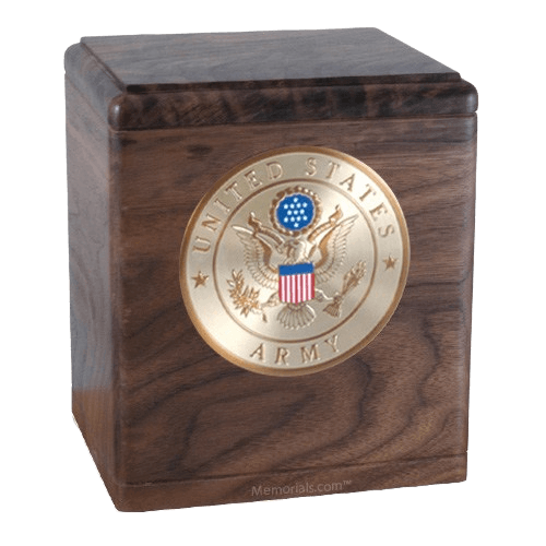 Freedom Walnut Army Urn