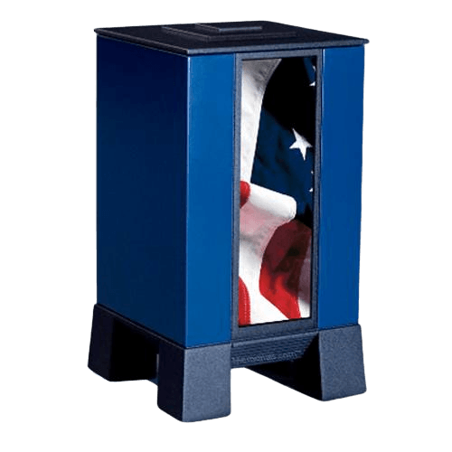American Flag Honors Cremation Urn