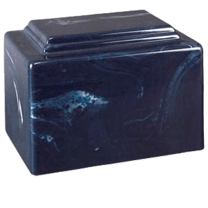 Amity Navy Marble Cremation Urn