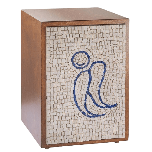 Angel Mosaic Cremation Urn