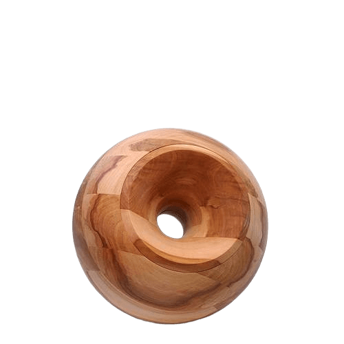 Apple Orb Small Wood Urn