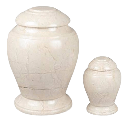Aristo Creme Marble Cremation Urns