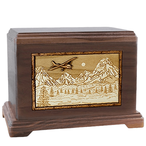 Aviation Walnut Hampton Cremation Urn