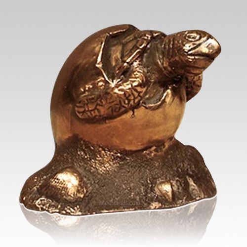 Baby Turtle Bronze Keepsake Urn