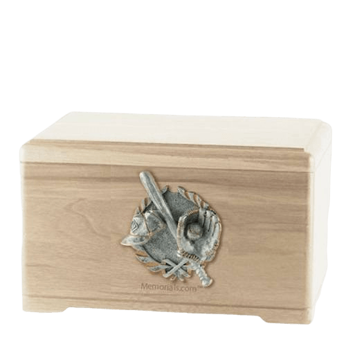 Baseball Tribute Maple Cremation Urn