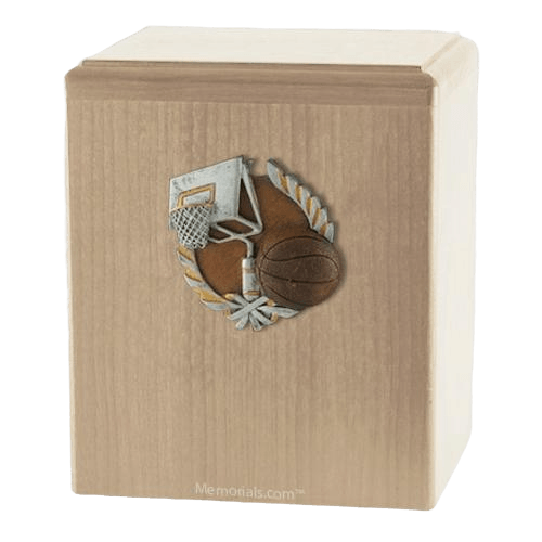 Basket Ball Maple Cremation Urn