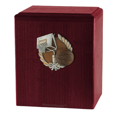 Basket Ball Rosewood Cremation Urn