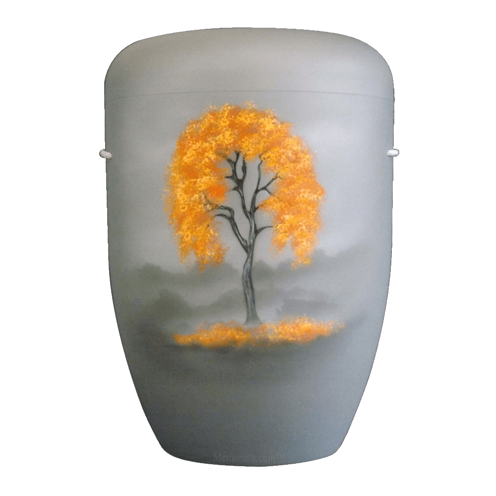 Autumn Birch Biodegradable Urn