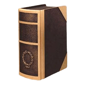 Manuscript Book Bronze Cremation Urn